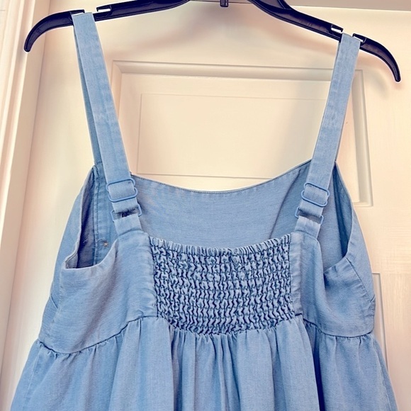 Denim Dress Adjustable Straps Size Medium EUC Button Detailing Cowgirl Up - Picture 9 of 13